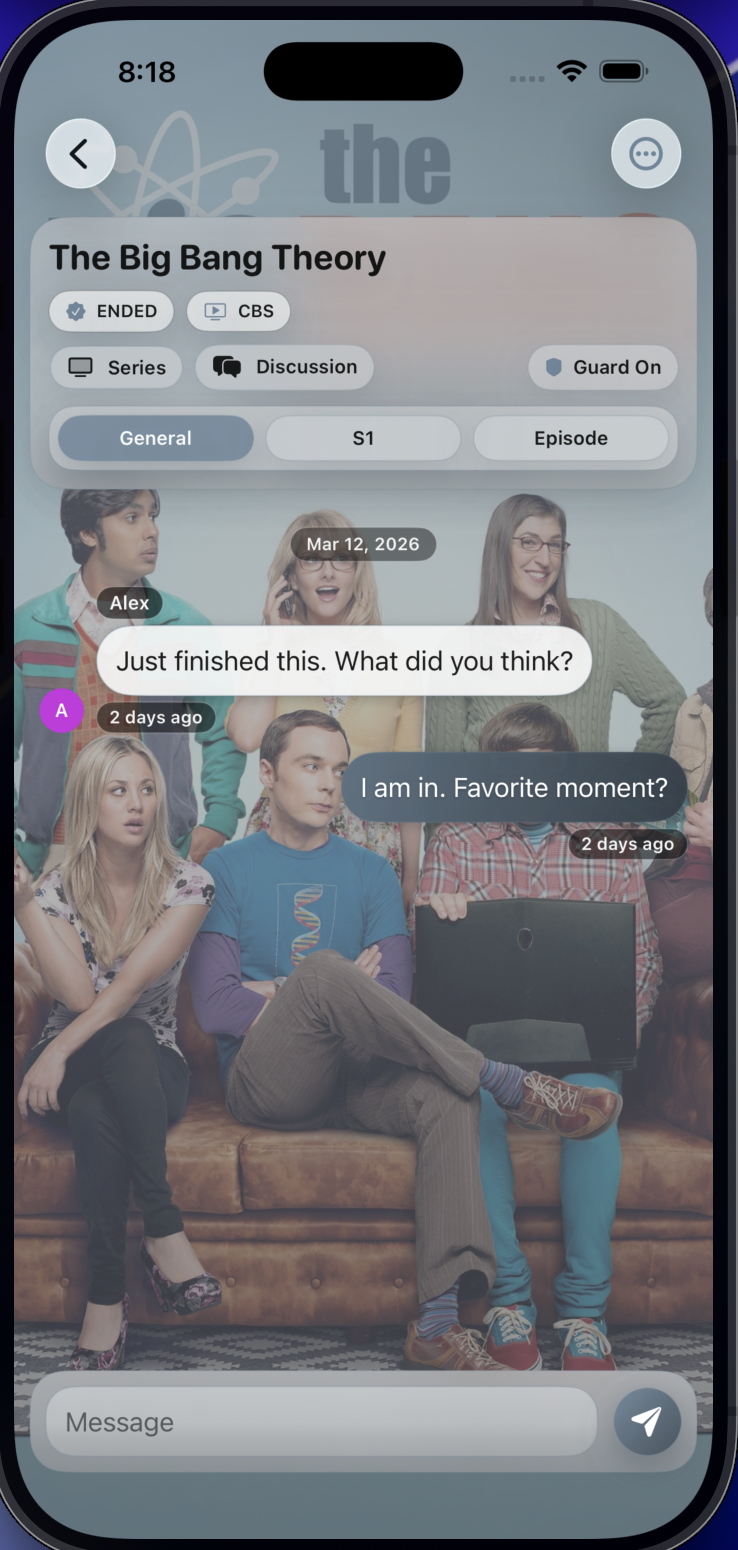 ShowZ V3 chat screen